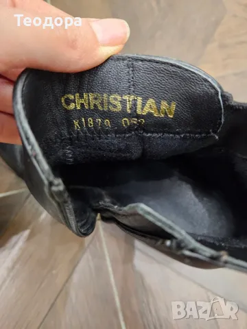 Боти Christian естествена кожа 39, снимка 4 - Дамски боти - 49154527