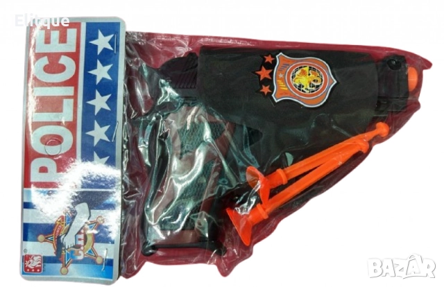 Полицейски комплект за малките герои – пистолет, калъф и стрелички, снимка 5 - Други - 52743530