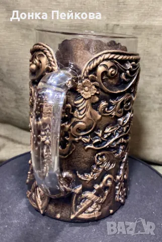 Ръчна изработка халба за бира 500 мл, снимка 5 - Чаши - 48885664