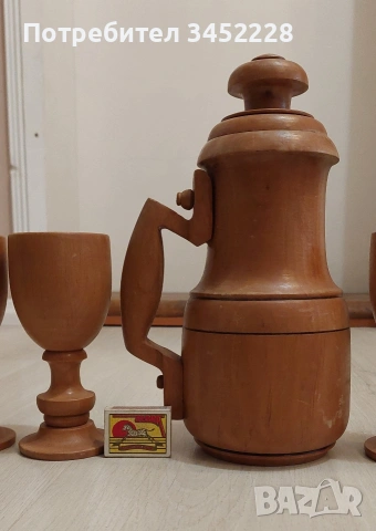 дърворезба сервиз за ценители , снимка 5 - Декорация за дома - 53303011