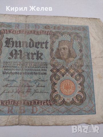 Райх банкнота - Германия - 100 марки /  1920 година - 17963, снимка 5 - Нумизматика и бонистика - 31031303
