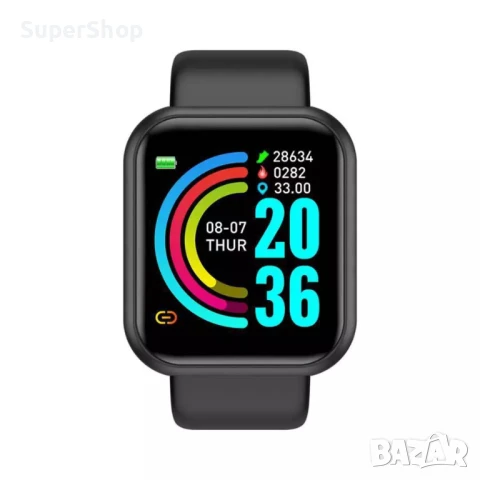 ПРОМО Умен Смарт Часовник Y68 Гривна Smart Watch крачкомер часовници, снимка 3 - Смарт гривни - 50949938