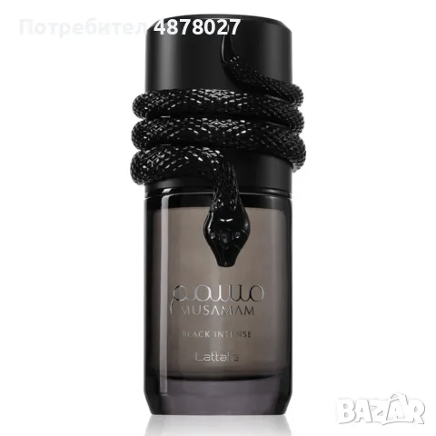 Lattafa Musamam Black Intense 100 мл – Луксозен парфюм за него и нея с дървесен аромат, уд, какао и , снимка 3 - Мъжки парфюми - 56082039