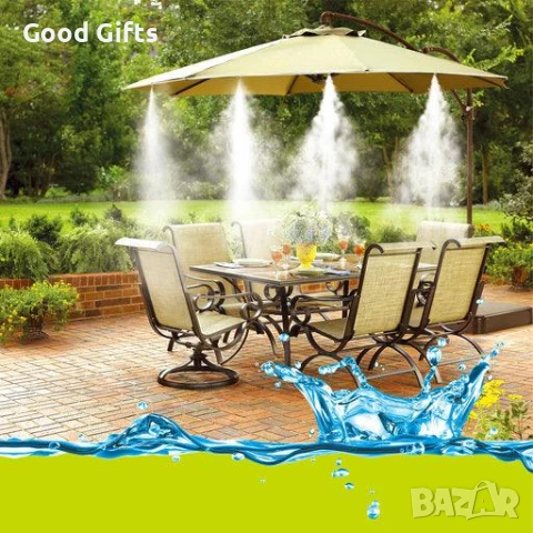 Охлаждаща система с водна мъгла, за двор, тераса, веранди – 10, 20 и 25м.