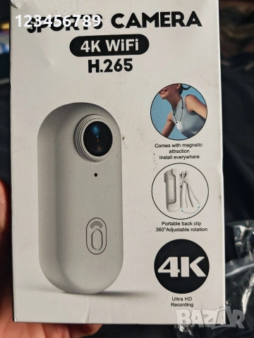 Екшън камера sports camera H265 UHD 4K