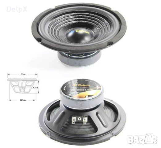 Говорител нискочестотен басов G6501 100W 8Ohm 6,5", снимка 1
