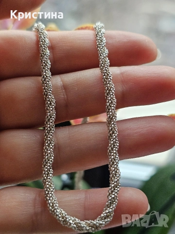 Винтидж сребърно колие, снимка 2 - Колиета, медальони, синджири - 53138783