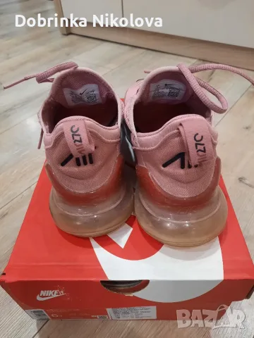  МАРАТОНКИ NIKE AIR MAX 270 РОЗОВИ, снимка 4 - Маратонки - 56450966