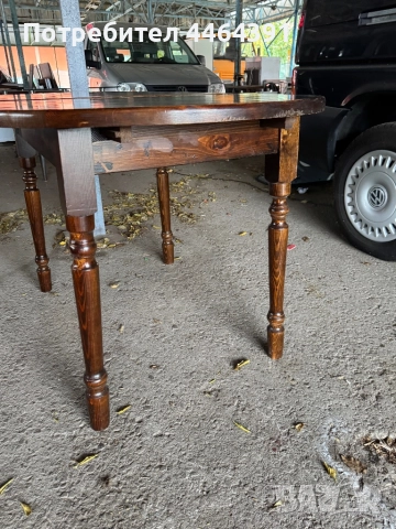 Дървена разтегателна маса , снимка 4 - Антикварни и старинни предмети - 52291279