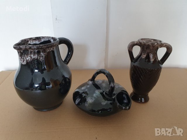 Комплект декоративни керамични вазички