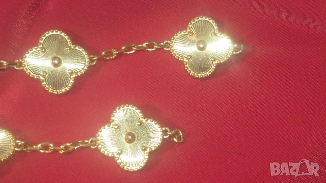 3 гривни с детелини стил Van Cleef с и без камъни, снимка 18 - Гривни - 53366768