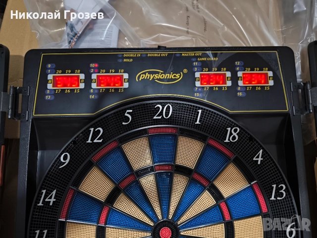 Physionics® Електронна мишена за дартс - с дигитално LED отчитане на точките НОВА, снимка 4 - Други спортове - 52213833