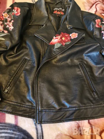 Страхотно кожено яке с бродерииразпродажба , снимка 9 - Якета - 48908165