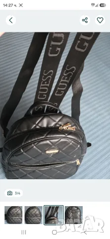 кожена раница guess , снимка 3 - Раници - 56163198
