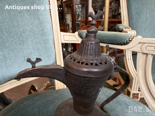 Стар арабски/османски меден съд 19в. №8046, снимка 5 - Антикварни и старинни предмети - 54024722