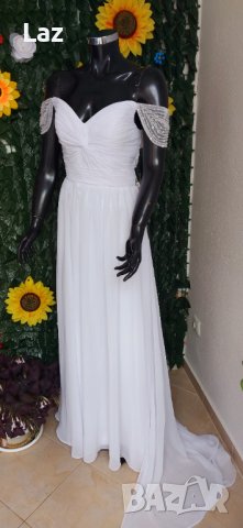 сватбена булчинска рокля  подходяща и за бременни, снимка 1 - Сватбени рокли - 32796263