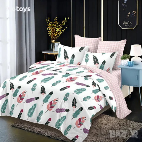 Двулицево спално бельо, 6 части - Модел WS17864, снимка 1