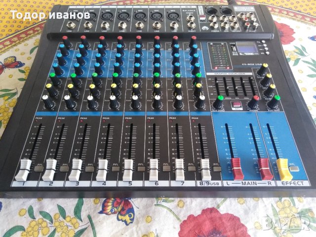 Console mixer-es802usb-ново, снимка 6 - Ресийвъри, усилватели, смесителни пултове - 42417221