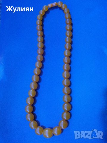 СТАР ГЕРДАН КОЛИЕ БАЛТИЙСКИ КЕХЛИБАР, снимка 4 - Антикварни и старинни предмети - 39222885