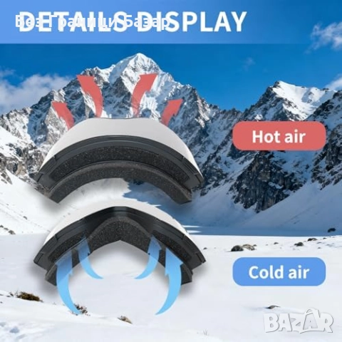 Нови Ски и снежни очила с OTG дизайн, вентилация и силиконова лента, снимка 6 - Зимни спортове - 52257193