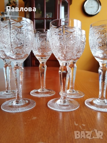 Кристални чаши , снимка 4 - Чаши - 53159512