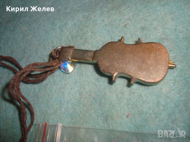 ЗЛАТИСТ АРТ МЕДАЛЬОН - ЦИГУЛКА с ФАСЕТИРАН КРИСТАЛ КОЛИЕ МУЗИКАЛЕН ПЕНДАНТ 25518, снимка 5 - Колиета, медальони, синджири - 35527236