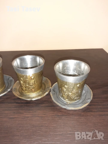 Сервиз от калаени чаши за уиски, снимка 3 - Сервизи - 53243958