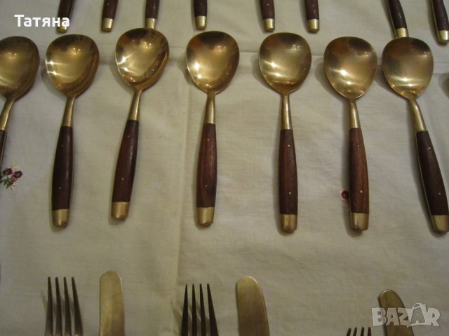 Прибори за хранене -ДЪРВО И БЛАГОРОДНА СТОМАНА -  СТАРИННИ, снимка 3 - Прибори за хранене, готвене и сервиране - 32108655