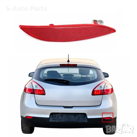 Рефлектор за задна броня на Renault Fluence, Megane 3, снимка 3 - Аксесоари и консумативи - 55844538