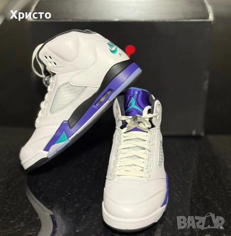 Мъжки маратонки Air Jordan 5 Retro OG “Grape”, снимка 5 - Маратонки - 52980518