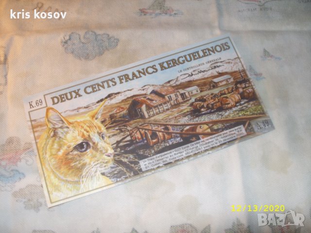Kerguelen 200 франка 2010 г - Образец, снимка 2 - Нумизматика и бонистика - 31110339