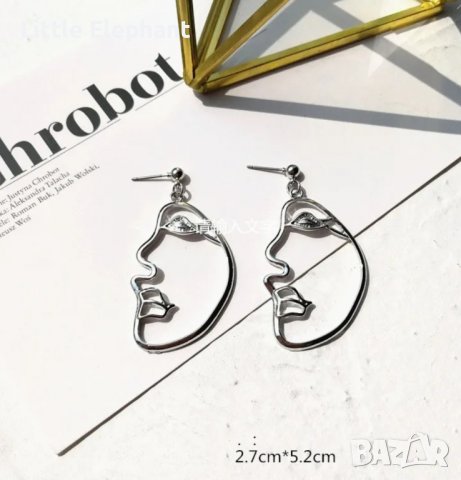 New trend Art punk stile,абстрактни обеци-лица/нови