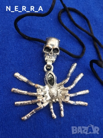 Медальон паяк, снимка 2 - Колиета, медальони, синджири - 51793016