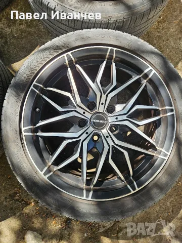 Джанти BORBET 17" 5х112 7.5Jx17 с гуми Dunlop 225/45 R17, снимка 2 - Гуми и джанти - 56243555