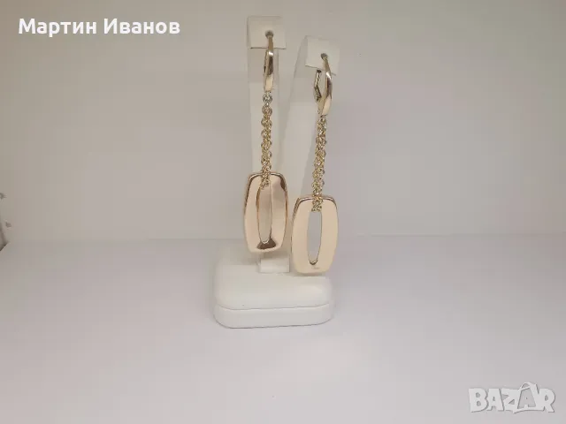 Златни висящи обеци 1