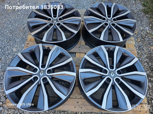 Лети джанти 19ки 5х114.3 Renault, снимка 2 - Гуми и джанти - 56273455
