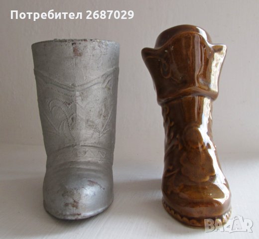 Ваза, вази  ботуш, метал, керамика 2 бр., снимка 12 - Други - 31812404