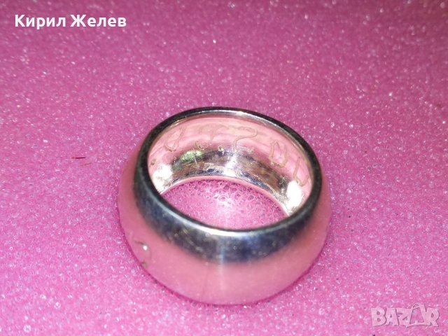 СТИЛЕН СРЕБЪРЕН ПРЪСТЕН Тип ХАЛКА СРЕБРО 925 с НАДПИС - Александър - ПОРЪЧКОВА АРТ ИЗРАБОТКА 43296, снимка 15 - Пръстени - 44391408