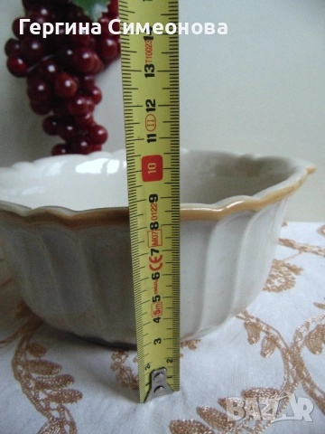 Красива порцеланова купа, снимка 6 - Чинии - 52279303