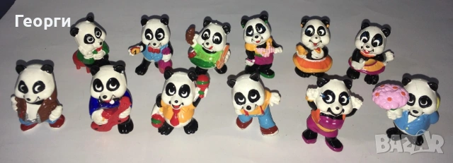 Ретро Киндер колекции от 90-те от Италия. Kinder хипопотами, пингвини, лъвове, жаби и панди., снимка 5 - Фигурки - 54149949