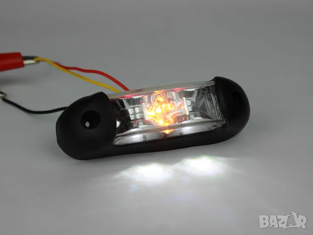 Страничен LED габарит 12-24V бял, снимка 2 - Аксесоари и консумативи - 55869161
