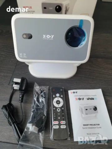 Xgody 4К интелигентен проектор, Регулируеми нива на яркост, Netflix, снимка 8 - Плейъри, домашно кино, прожектори - 49270833