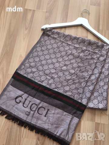 Висок клас маркови дамски и мъжки шал Gucci и Louis Vuitton, снимка 7 - Шалове - 37943013