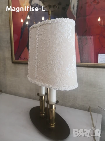 Старинна настолна лампа , снимка 2 - Антикварни и старинни предмети - 50456190