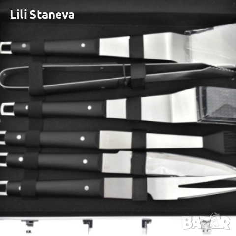 Комплект за барбекю 6в1–всичко необходимо за перфектна скара + подарък ръкавици. , снимка 7 - Куфари с инструменти - 51772715