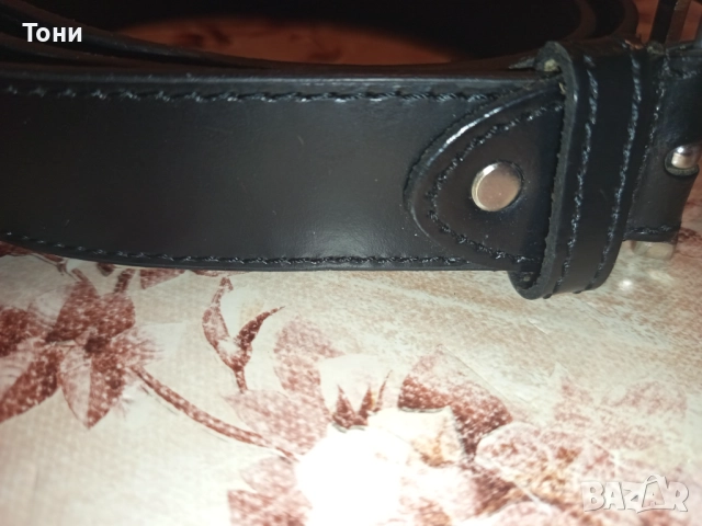 LUIGI LAMBERTO Нов Стилен Мъжки Колан Изцяло от Естествена Кожа 130см., снимка 10 - Колани - 52675787