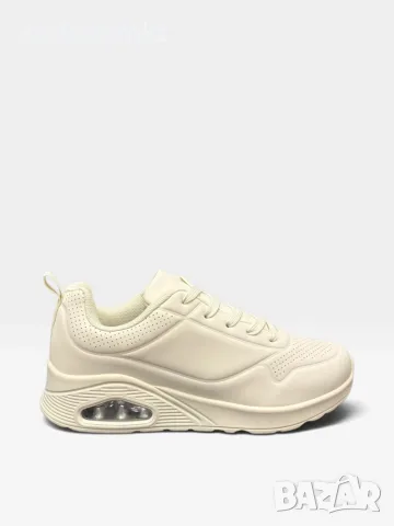 Олекотени дамски бежови маратонки D9157-8 beige