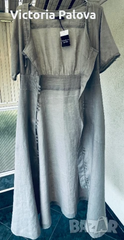 Нова дизайнерска рокля  GUDRUN SJÖDÉN лен, Швеция, снимка 6 - Рокли - 50984632