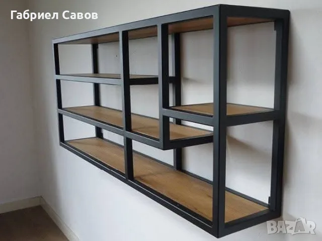 Етажерки индустриален стил, снимка 2 - Етажерки - 56466611