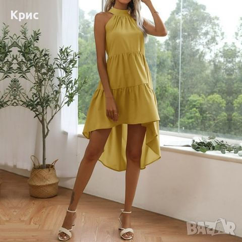 Дълга А образна лятна рокля, размер S и М, снимка 4 - Рокли - 44506598